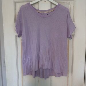 Anthropologie Lavender Short Sleeve Tee